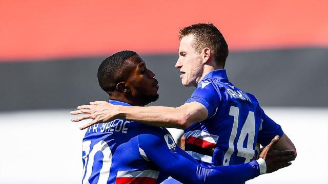 Sampdoria-Verona 3-1, highlights. Torna al gol l'ex Ascoli Jankto