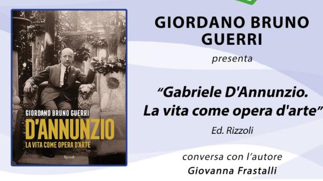 San Benedetto, Giordano Bruno Guerri presenta il libro 'D’Annunzio. La vita come opera d’arte'