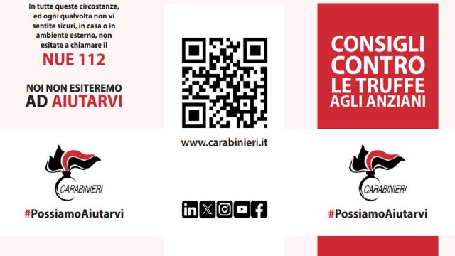Carabinieri, anche nel Piceno scatta la campagna di prevenzione delle truffe ai danni degli anziani