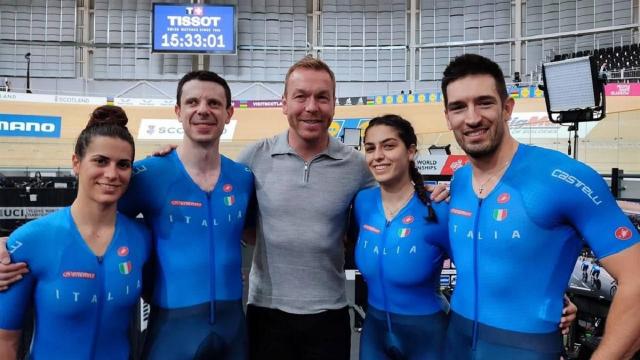 Ciclismo su pista, argento ai Mondiali di Glasgow per l'ascolano Ceci in tandem con Meroni