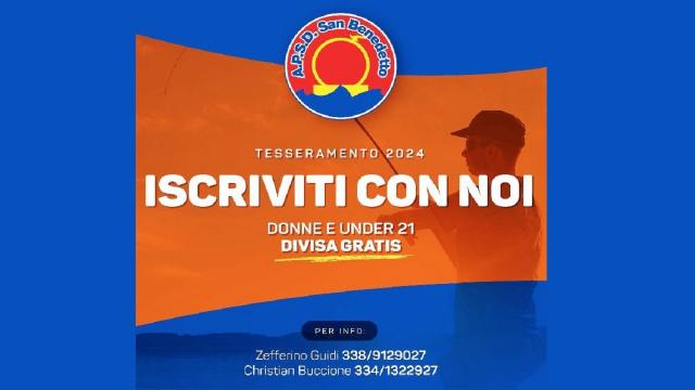 Pesca sportiva, Apsd San Benedetto Colmic apre campagna tesseramenti per anno 2024