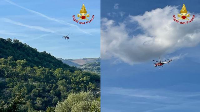 Vigili del Fuoco, intervento a Venarotta per incendio che ha coinvolto 6 ettari tra bosco e conifere