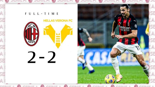 Milan-Verona 2-2, highlights
