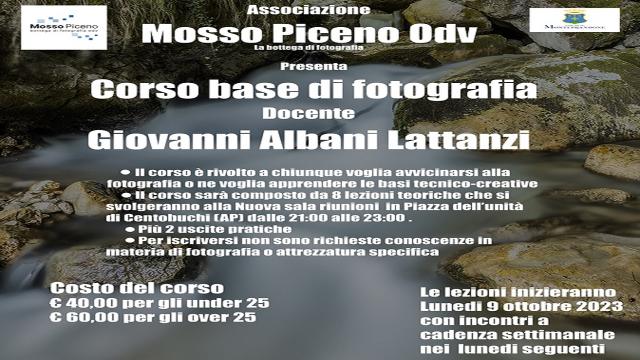 Monteprandone: Centobuchi, al via il corso di fotografia dell’associazione Mosso Piceno 