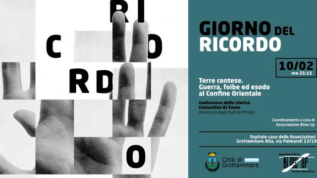 Grottammare, nel Giorno del ricordo conferenza 'Terre contese. Guerra, foibe ed esodo al Confine Orientale'