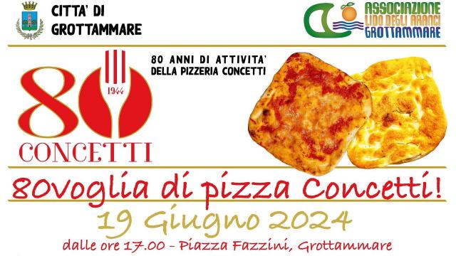 Grottammare, la storica ''Pizzeria Concetti'' festeggia gli 80 anni di attività