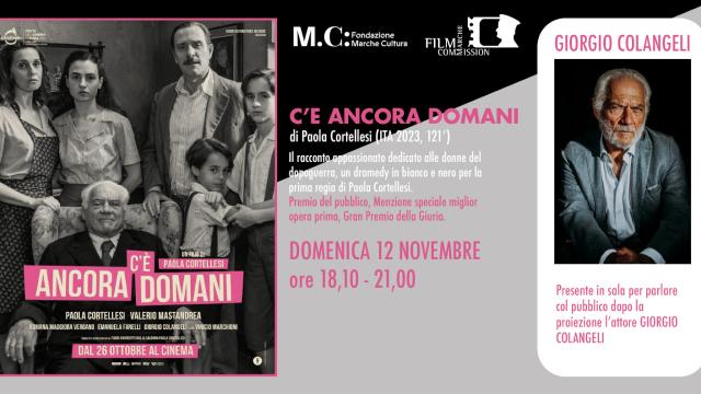 Cinema Margherita, a Cupra Marittima l’attore Giorgio Colangeli per parlare di 'C’è ancora domani' di Paola Cortellesi