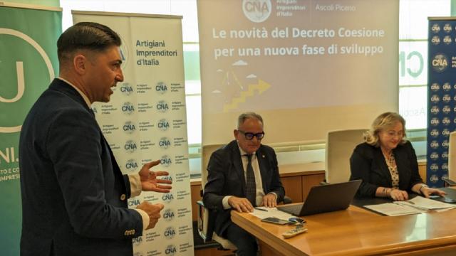 Decreto Coesione, l’onorevole Albano e il segretario Cna Gregorini a confronto con le imprese del Piceno