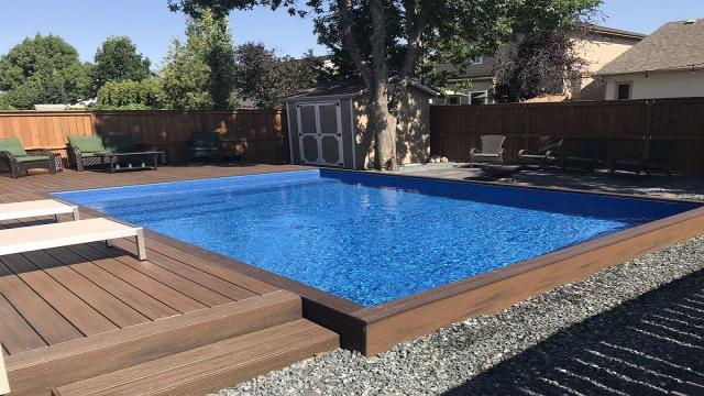 Spazi outdoor: le piscine seminterrate sempre più di tendenza