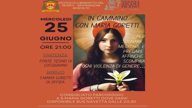  ''Una marcia per la speranza'', contro la violenza di genere nel nome di Santa Maria Goretti