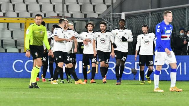 Spezia-Sampdoria 2-1, highlights