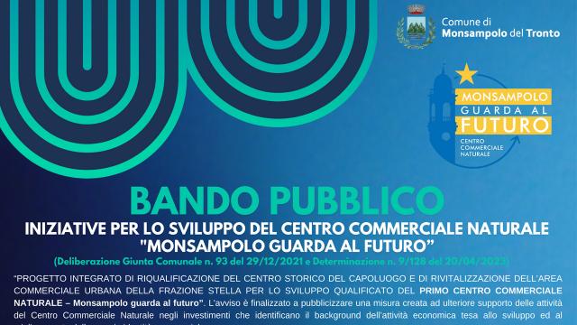 Monsampolo, pubblicati bandi per assegnazione contributi imprese che hanno aderito al Centro Commerciale Naturale 