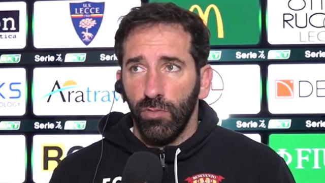 Lecce-Benevento 1-1, le voci di Caserta (“Squadra sta crescendo”) e Baroni (“Non dobbiamo ripetere queste partenze”)