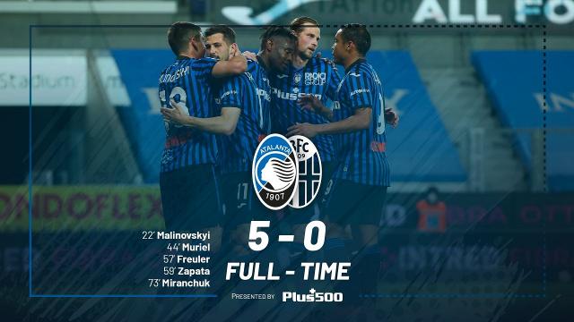 Atalanta-Bologna 5-0, highlights