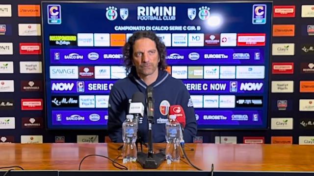 Rimini-Ascoli 2-0, Cudini: “Marsura? Cartellino rosso molto generoso. Episodio che ha cambiato la partita”