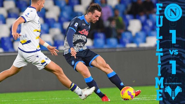 Napoli-Verona 1-1, highlights  