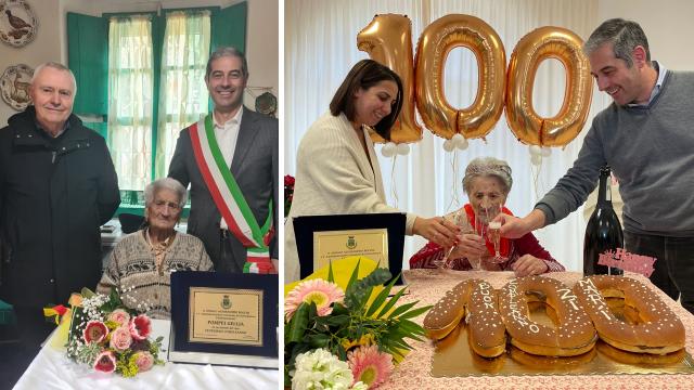 Maria e Giulia, festeggiate prime centenarie del 2024. Grottammare città longeva: sedici residenti tra 103 e 99 anni