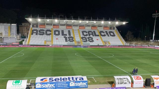 Ascoli Calcio, in vendita i biglietti per l'anticipo serale con il Sestri Levante al ''Del Duca''