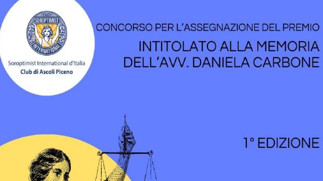 Soroptimist di Ascoli Piceno, premio intitolato a Daniela Carbone ad un anno dalla sua scomparsa