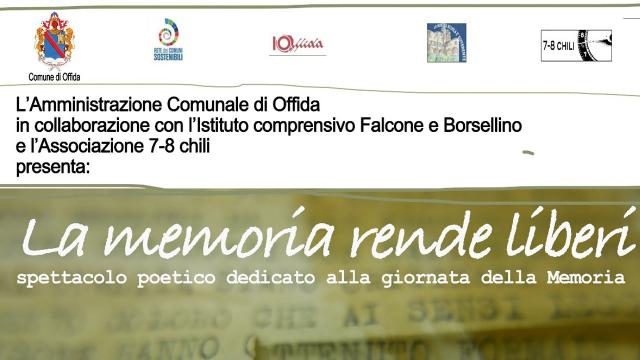 'La memoria rende liberi', spettacolo dei ragazzi di Offida al Serpente Aureo per Giornata Internazionale della Memoria