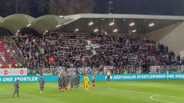Sudtirol-Ascoli 2-2, paura per un tifoso bianconero caduto dal Settore Ospiti del ''Druso''