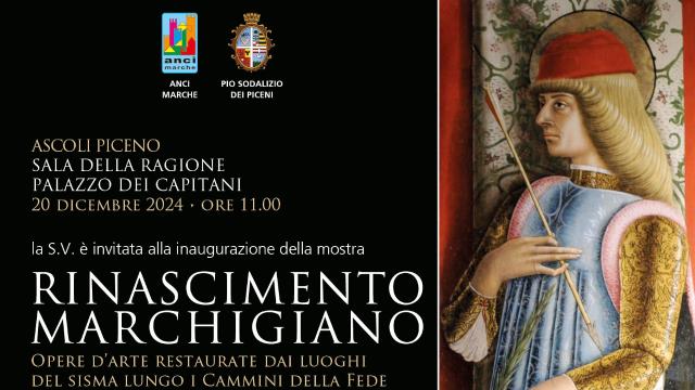 Ascoli Piceno, seconda edizione di ''Rinascimento Marchigiano'': mostra delle opere restaurate dai luoghi del sisma