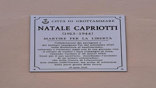 Grottammare: 80° Liberazione, la 3G riscrive la memoria urbana ricordando Natale Capriotti 