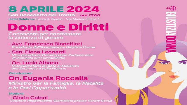 San Benedetto, il ministro Roccella al convegno sulla violenza di genere