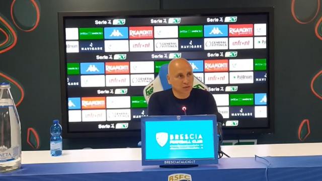 Brescia-Reggina 3-0, voci Corini (“Ce la giocheremo fino in fondo, abbiamo bisogno dei nostri tifosi”) e Van de Looi