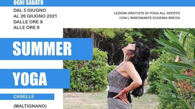 Maltignano, dal 5 giugno lezioni di yoga all'aperto con l'insegnante Eugenia Brega