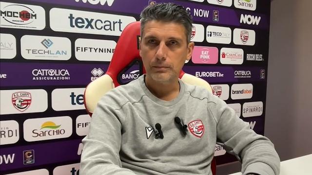 Carpi, Serpini: “Ad Ascoli gara importantissima. Partiranno a 2mila all'ora, dovremo essere bravi a controbatterli”
