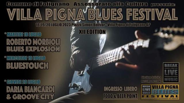 Folignano, tre giorni con la musica live internazionale del Villa Pigna Blues Festival: sul palco tanti nomi di spicco