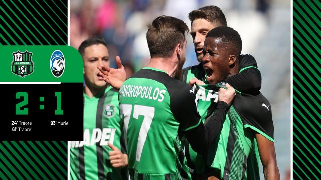 Sassuolo-Atalanta 2-1, highlights