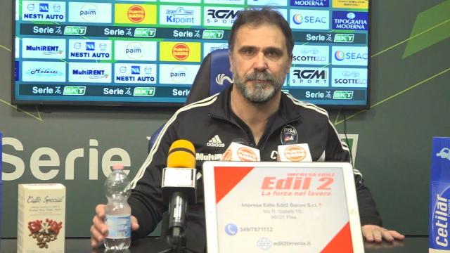 Pisa-Perugia 2-1, voci D'Angelo (“Vittoria che vale tanto”) e Castori (“Dovevamo evitare di infuocare la partita”)