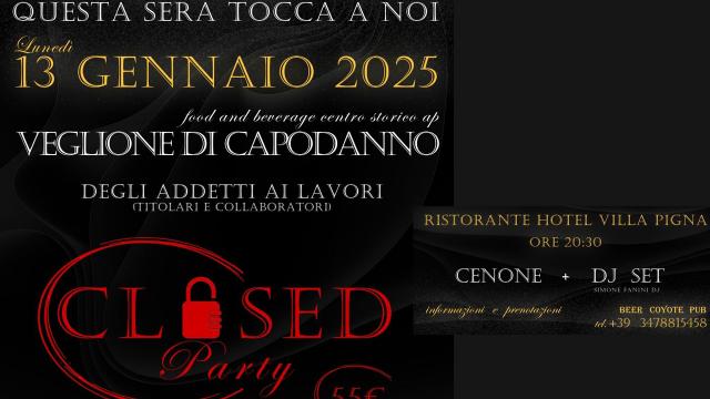 Ascoli Piceno, ultimi tavoli disponibili per il 'Capodanno degli Esercenti' al ristorante dell'Hotel Villa Pigna 