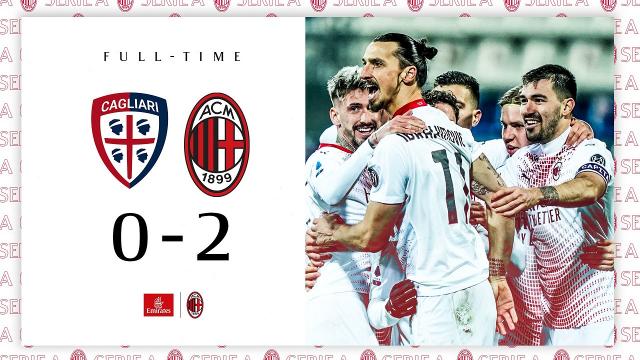 Cagliari-Milan 0-2, highlights