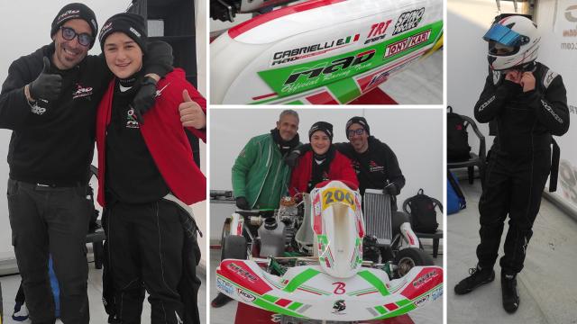 Kart, l'ascolano Enrico Gabrielli (figlio di Alessandro) a Lonato per il Rok Cup Winter Trophy
