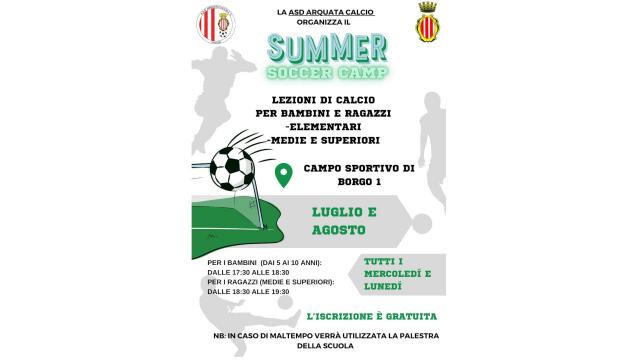 Asd Arquata Calcio: torna il ''Summer Soccer Camp'' per i bambini e ragazzi di Arquata del Tronto
