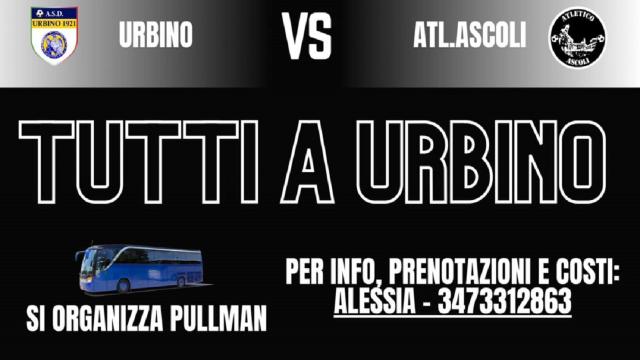 Eccellenza Marche, l'Atletico Ascoli organizza un pullman per la decisiva trasferta di Urbino