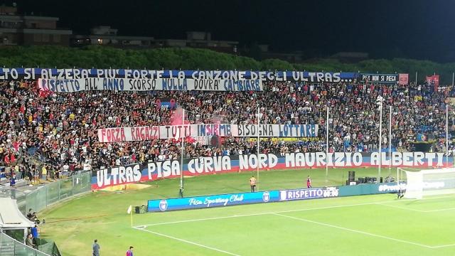 Pisa-Ascoli, tifosi nerazzurri: “Saremo in Curva Nord. Tutti allo stadio, vogliamo 11 leoni in campo”