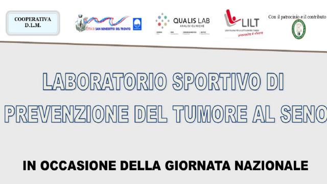 San Benedetto, laboratorio sportivo in occasione della Giornata nazionale del malato oncologico