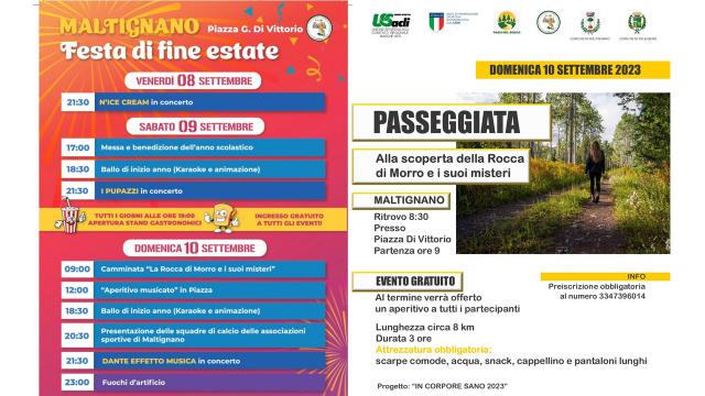 Maltignano: associazione Publio Maltino Basso torna con un ricco programma per la 'Festa di Fine Estate'