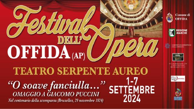 Festival dell’Opera di Offida: omaggio a Giacomo Puccini nel centenario della morte