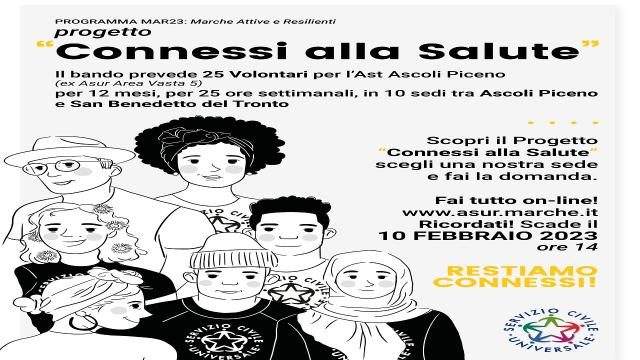 Servizio Civile, anche quest’anno l’AST di Ascoli Piceno aderisce al bando
