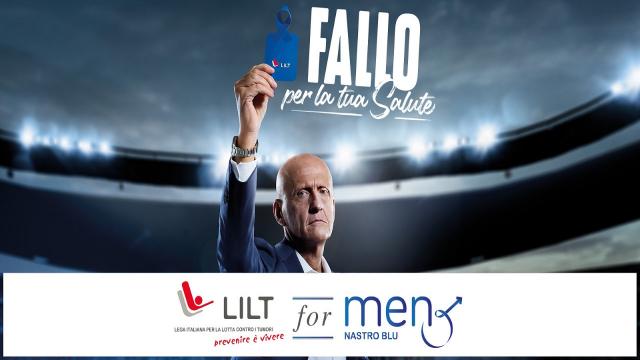 Serie C, nel 17° turno un cartellino blu per la campagna LILT for MEN. Testimonial Collina
