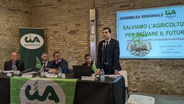 Assemblea Cia Marche, Acquaroli: “Sosteniamo gli agricoltori e difendiamo l'agricoltura tradizionale”