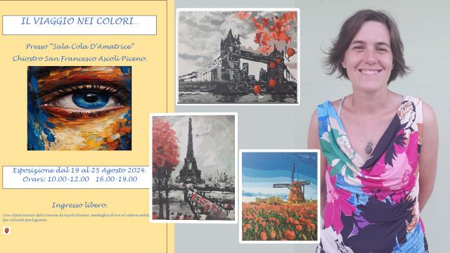 Ascoli Piceno, alla Sala Cola d’Amatrice mostra 'Il Viaggio nei Colori' di Sara Losani 