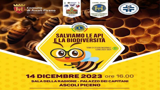 Ascoli: Lions Club, evento ''Salviamo le Api e la Biodiversità''
