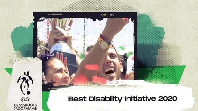 Progetto “Quarta Categoria” vince il ''Best Disability Initiative'', Italia premiata dall'Uefa