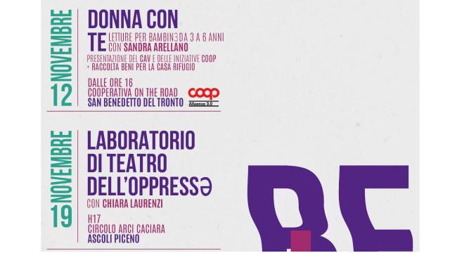 Giornata contro violenza sulle donne, 'Believe Festival' ad Ascoli e San Benedetto a cura di Cooperativa 'On the road'